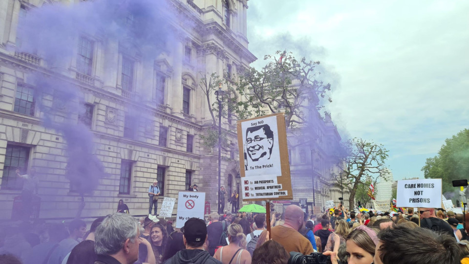 Днес в Лондон за 4-ти пореден път се проведе мащабен протест против измамата Ковид!