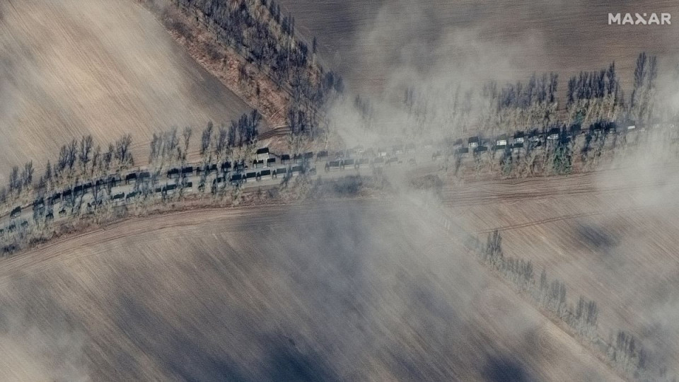 Огромен руски военен конвой се движи към Киев