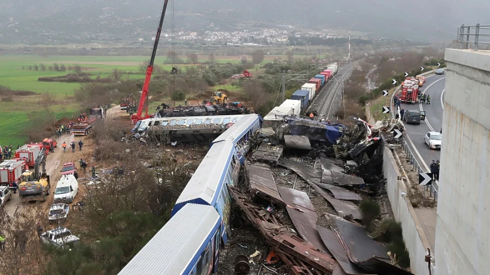 Гръцките железничари обявиха стачка заради състоянието на железниците след катастрофата във вторник
