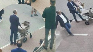 Кандидатът за кмет на Варна от ПП - Благомир Коцев бута празна детска количка из центъра на Варна😂