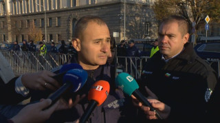 Има задържан наИма задържан на протестите в центъра на София в центъра на София