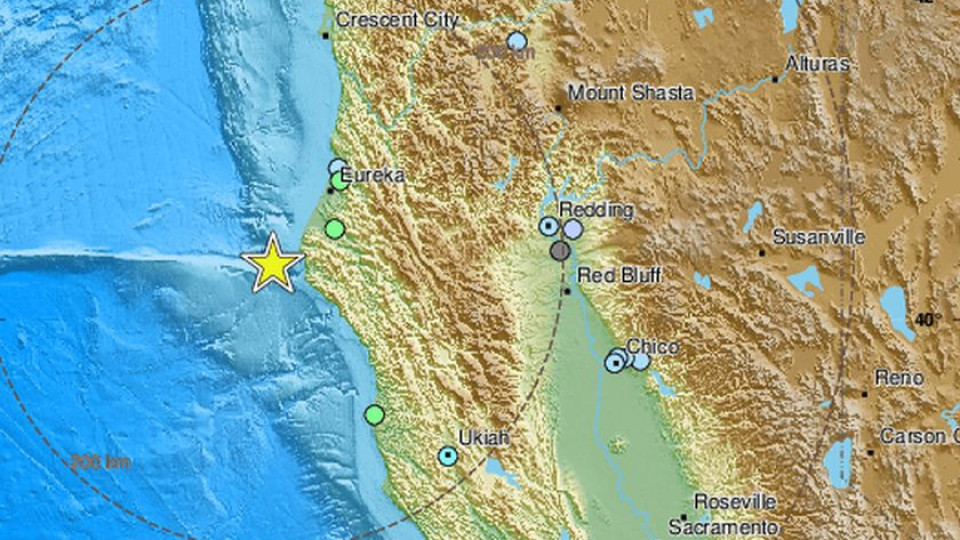 От последните минути: Мощно земетресение от 7.0 по Рихтер разтърси Калифорния