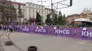 Протест спря градския транспорт в София