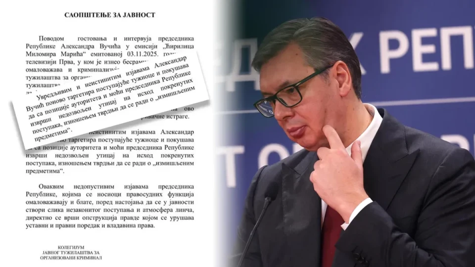 Прокуратурата в Белград: Вучич злоупотребява с властта, нарушава Конституцията и призовава за линч