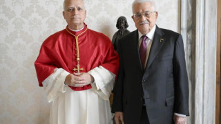 Папа Лъв XIV прие палестинския президент Махмуд Абас във Ватикана