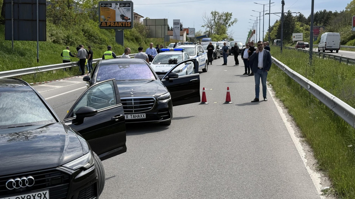 Скандал между шофьори в Хасково завърши с вадене на нож и изстрел в крака (снимки/видео)
