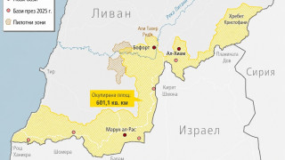 Сателитни снимки: Израел е окупирал 601 кв. км. от Ливан, опустошил е села и е построил седем бази