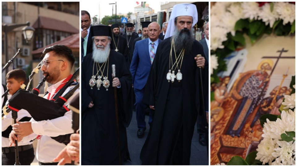 Посрещнаха патриарх Даниил с особена тържественост в Мадеба, Йордания (снимки/видео)